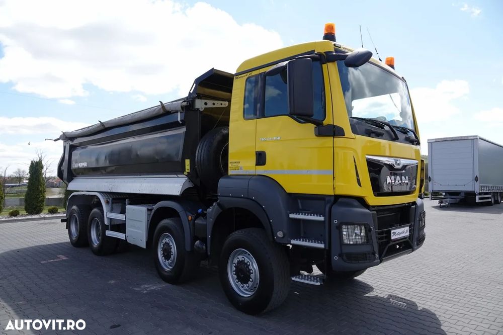 MAN TGS 41.460 / 8X8 / ​​​​BASCULĂ SPATE / MANUALĂ / HARDOX / KH-KIPPER / 2017 / - 14