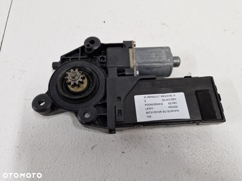 RENAULT MEGANE 3 III SILNICZEK SZYBY LEWY PRZÓD PRZEDNI EU 807315510R - 1