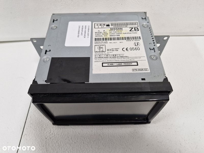NISSAN LEAF I 1 RADIO NAWIGACJA WYŚWIETLACZ 259153NDOD - 3