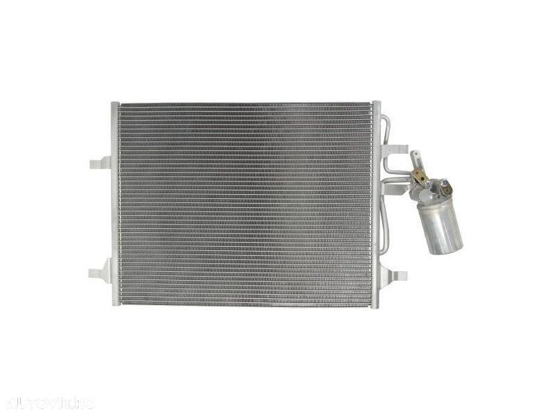 Condensator climatizare Volvo S60/V60, 2010-2019; V70, 2007-2016; XC60, 2008-10.2013; XC70, 2007-2016, cutie manuala/automata, full aluminiu brazat, Polcar Polonia, 620(580) x 470 x 16 mm - 1