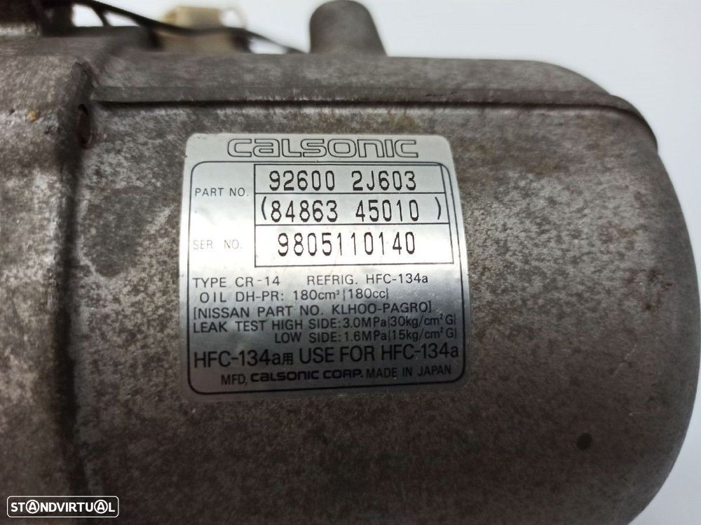 COMPRESSOR DE AR CONDICIONADO NISSAN PRIMERA BERLINA (P11) COMPETENCE - 2