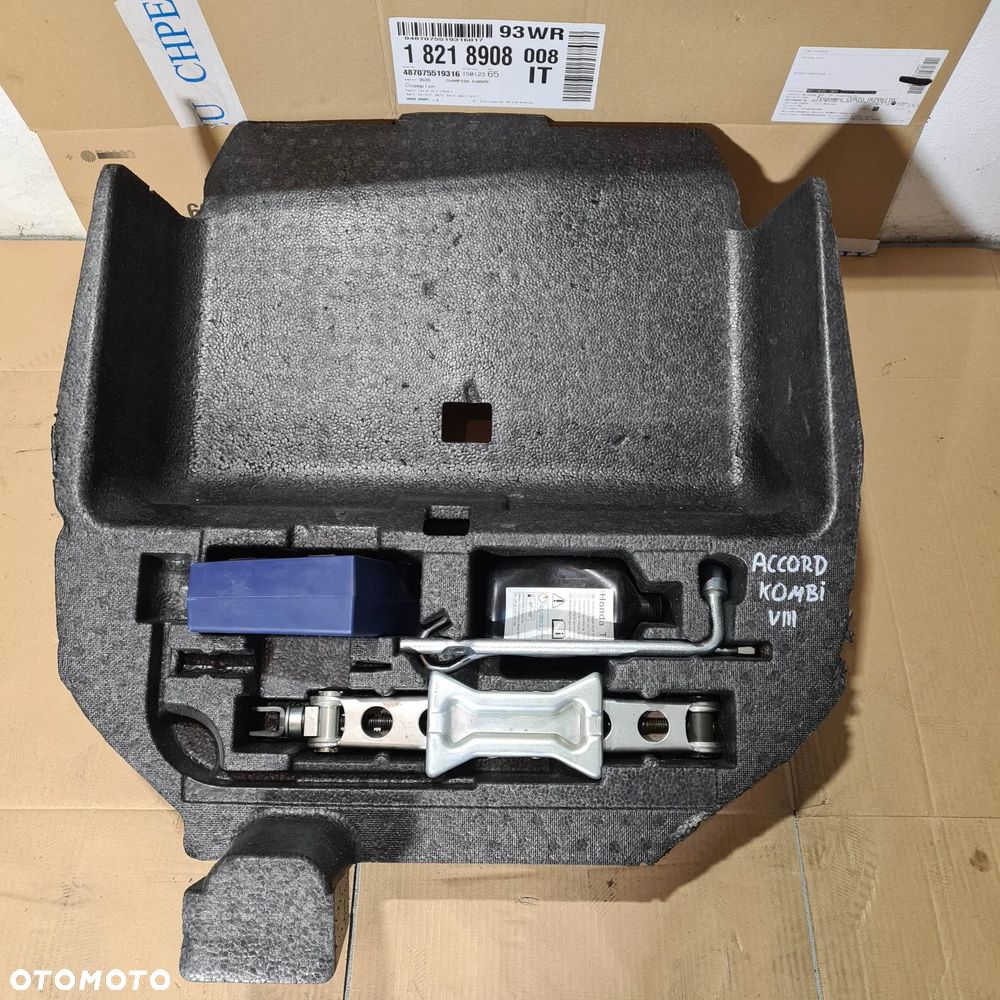 HONDA ACCORD VIII STYROPIAN WKŁAD BAGAŻNIKA LEWAREK KOMPRESOR KOMBI - 1