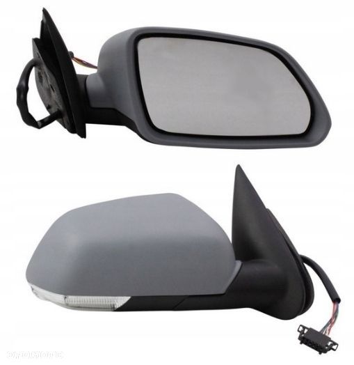 Lusterko Skoda Octavia Ii 04-08 Prawe Do Malowania Ele Ogrzewane Lampka - 1