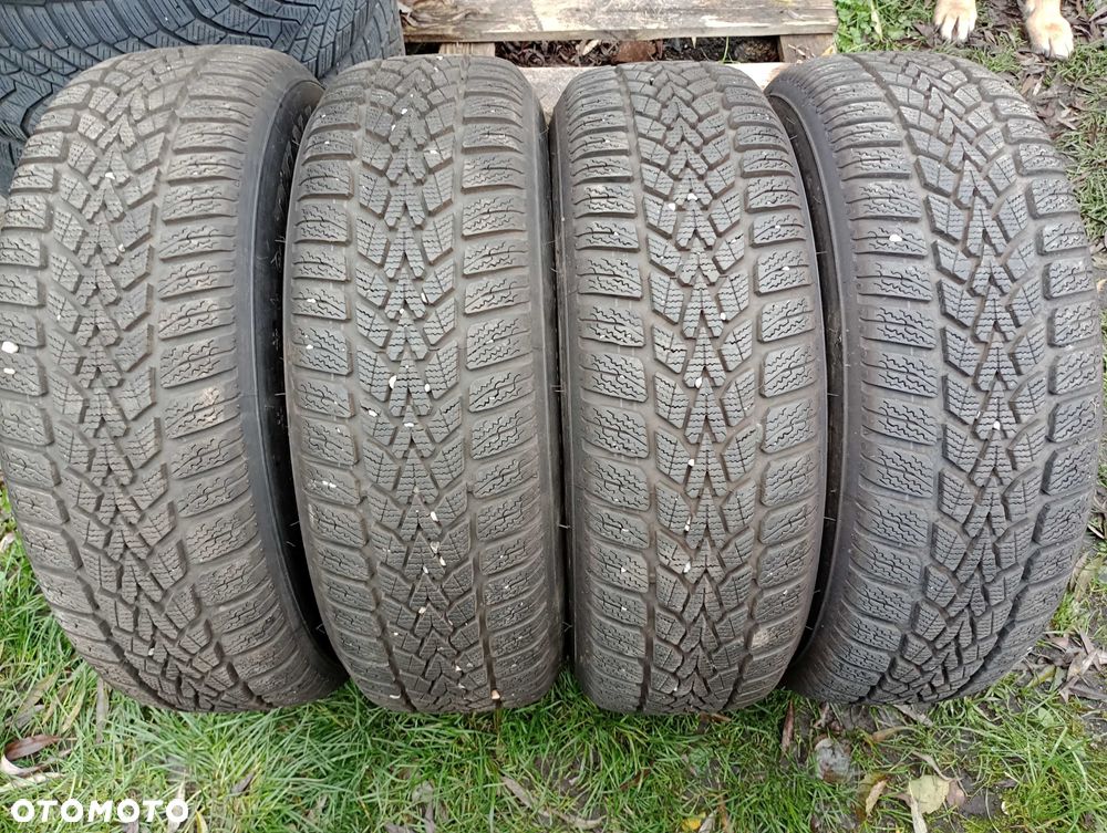 Opony zimowe 195x65 R15 DUNLOP zima 195/65/15 - komplet 4 sztuki 8MM