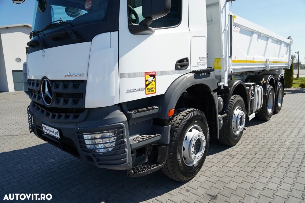 Mercedes-Benz AROCS 3243 / 8x4 / BASCULĂ DUBLU 6,1 M / LOCUL POSTAL HIDRODOXY / BORDMATIC / AUTOMATĂ / ANVELOPE 100% / EURO 6 / - 16
