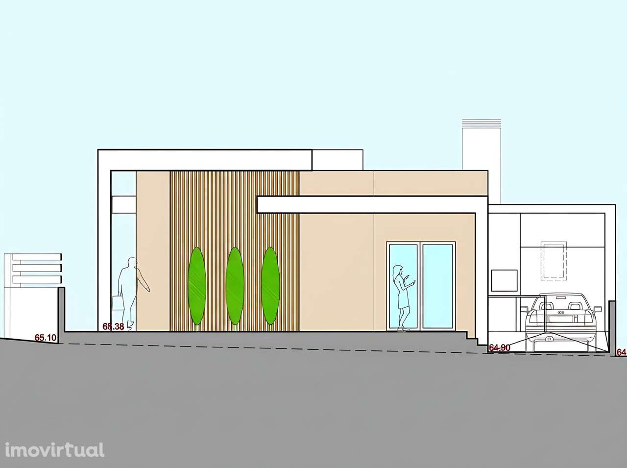 Moradia Nova Térrea T2 com Espaço Exterior e Pérgola - Pinhal General - Grande imagem: 4/8