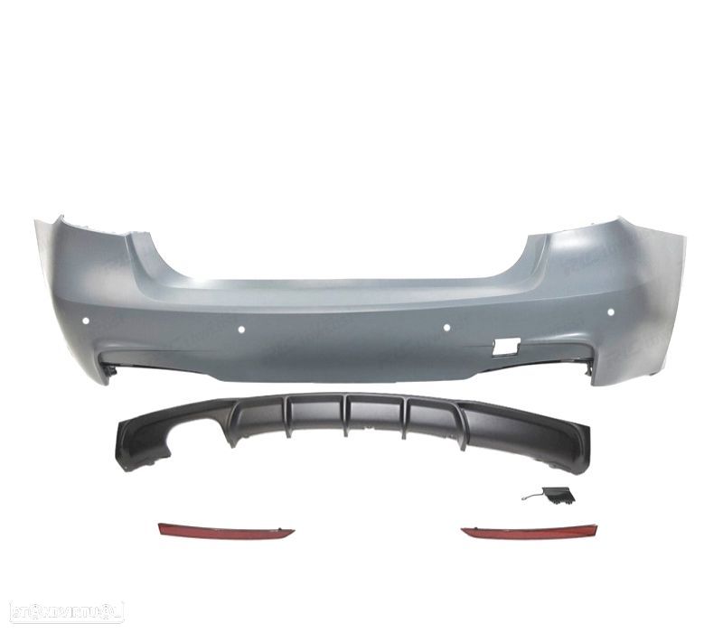 PÁRA-CHOQUES TRASEIRO BMW F30 LOOK M PERFORMANCE PDC - 2