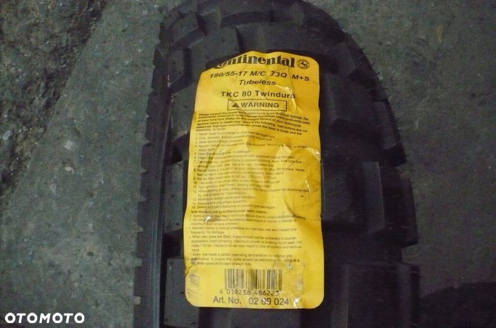 180/55B17 180/55-17 Continental TKC 80 Twinduro - 1