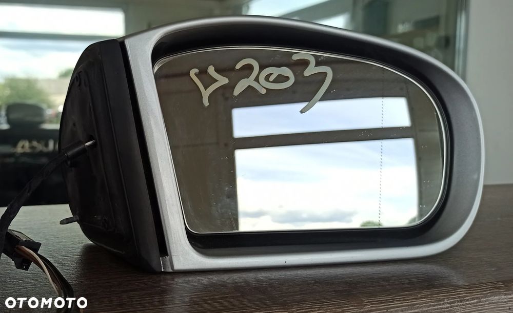 Mercedes w203 C-klasa Lusterko Prawe 7pin - 1