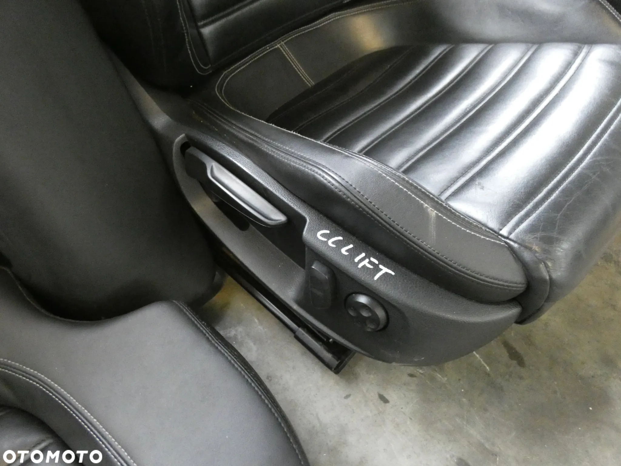 VW PASSAT CC LIFT GRZANE FOTELE PRZÓD TYŁ KANAPA KOMPLET CZARNA SKÓRA GORLICE - 10