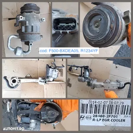 Anexe motor 2.0 crdi D4HA Hyundai ix35 Kia Galerie admisie clapeta acceleratie actuator catalizator fulie compresor EGR alternator electromotor - 4