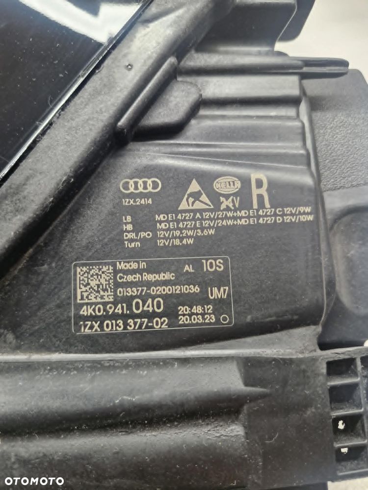 AUDI A6 S6 C8 K4 FULL LED LAMPA PRAWA PRZÓD 4K0941040 - 13
