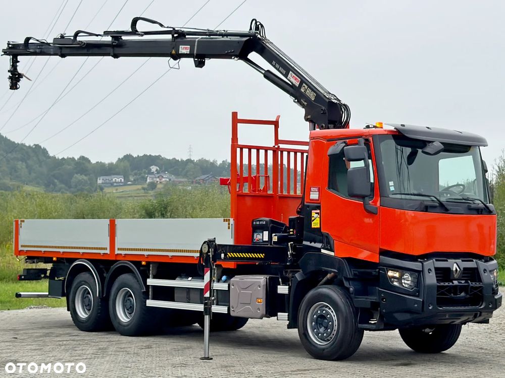 Renault K 380 * SKRZYNIA 6,75 m * HIAB 166 BS - 3 HIDUO+PILOT/6x4 *STAN BDB - 2
