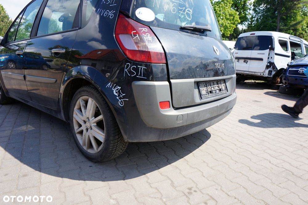 ZDERZAK TYLNY SCENIC II PH1 NV676  CZARNY RENAULT 2004-2006 - 4