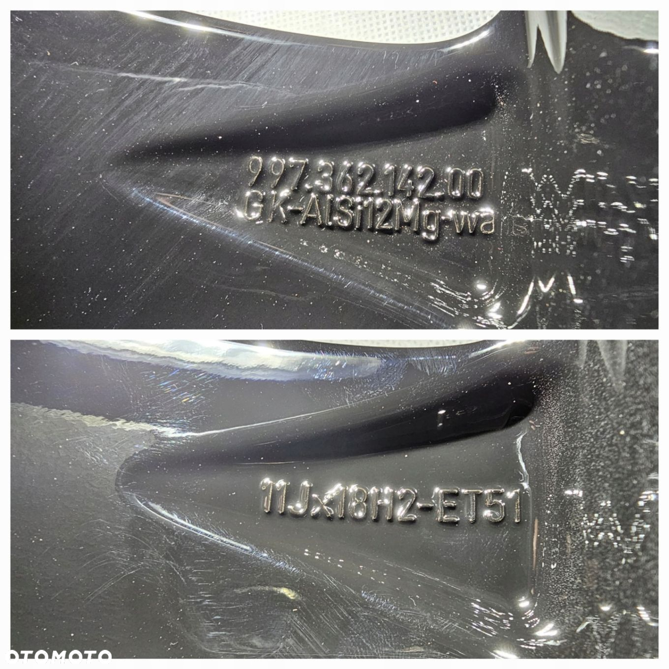 FELGI KOŁA PORSCHE 997 8x18 ET57 11x18 ET51 99736213600 99736214200 - 8