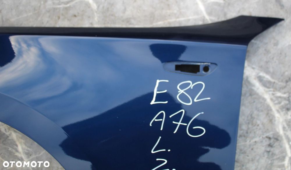 BŁOTNIK LEWY PRZÓD PRZEDNI BMW E81 E82 E87 E88 A76 TIEFSEEBLAU B382 - 3