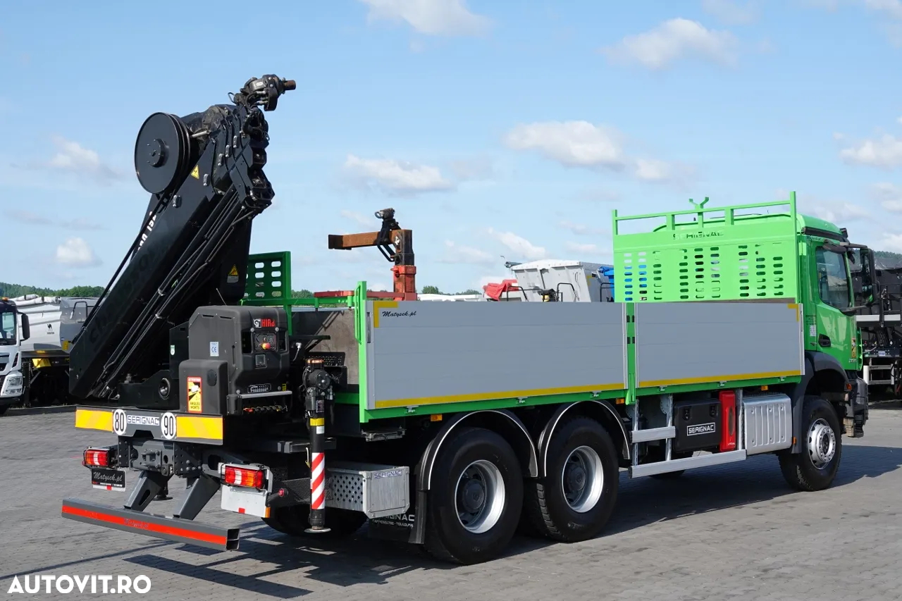 Mercedes-Benz AROCS 2636 / 6x4 / TRANSMISIE - 6.5 M / + HDS HIAB 4x extensie: 13 m / EURO 6 / 2018 AN / RADIO CONTROL / ANVELOPE 100% - 8