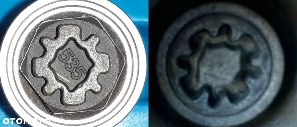 Nasadka zabezpieczająca Nakładka Adapter Złodziejka Do Śrub VW Volkswagen - 15