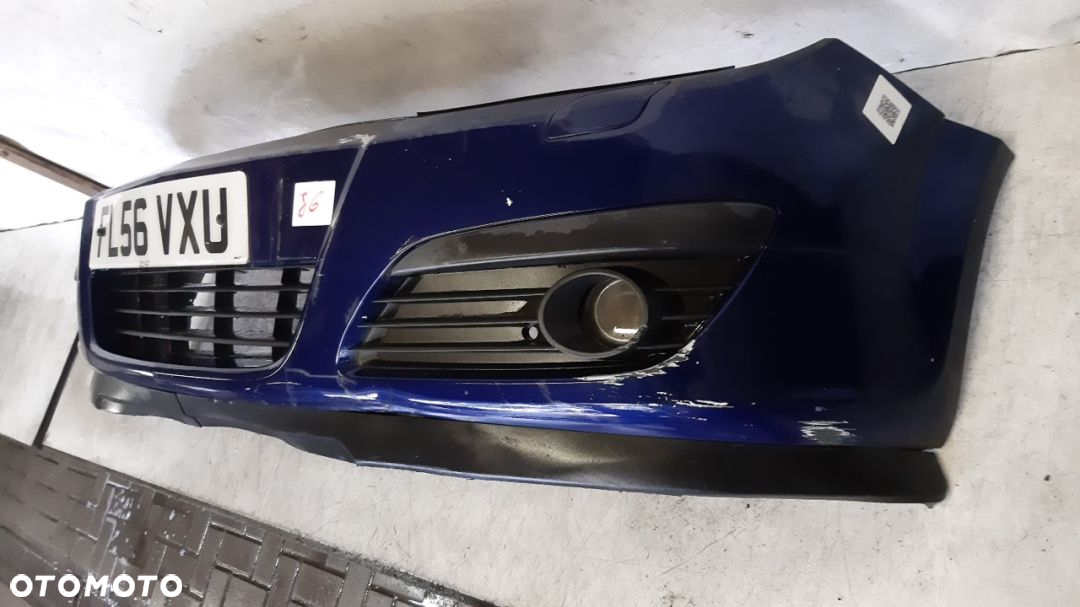 ) ZDERZAK PRZÓD PRZEDNI OPEL ASTRA H 3 III Z21B GRANAT GRANATOWY HALOGENY - 2