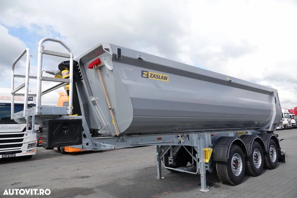 Zaslaw TIPPER 26 m3 / NOU / OȚEL / CUBA DE ȘOLARE HP / AXIE DE RIFAT / SAF / 2025 - 4