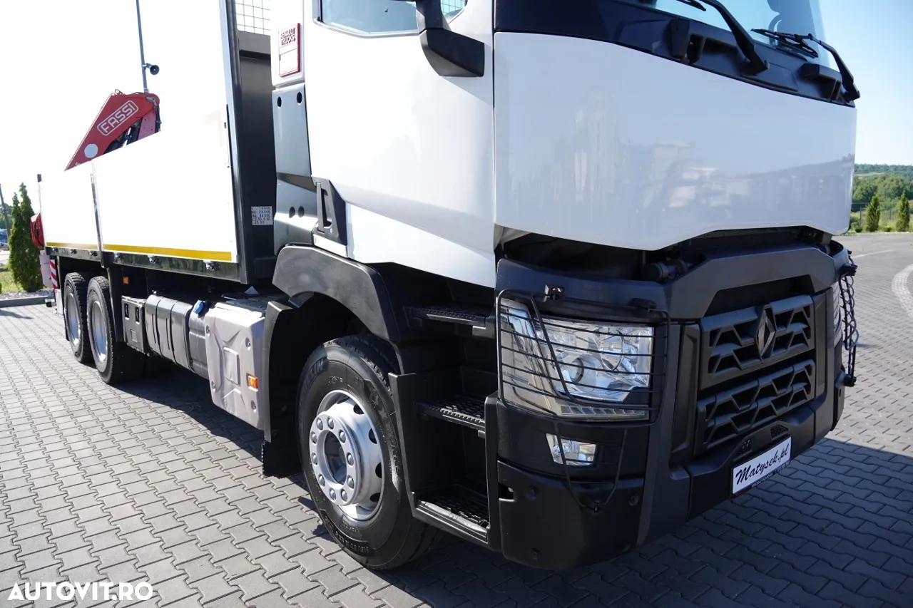 Renault C 380 / 6X4 / TRANSMISIE 6,4 M / + HDS FASSI F175A / CAPACITATE MAX DE RIDARE 7.535 KG / PRELUNGIE 12,3 M / ROTATOR / RADIO COMANDĂ / PNEURI 100% / IMPORTAT - 11