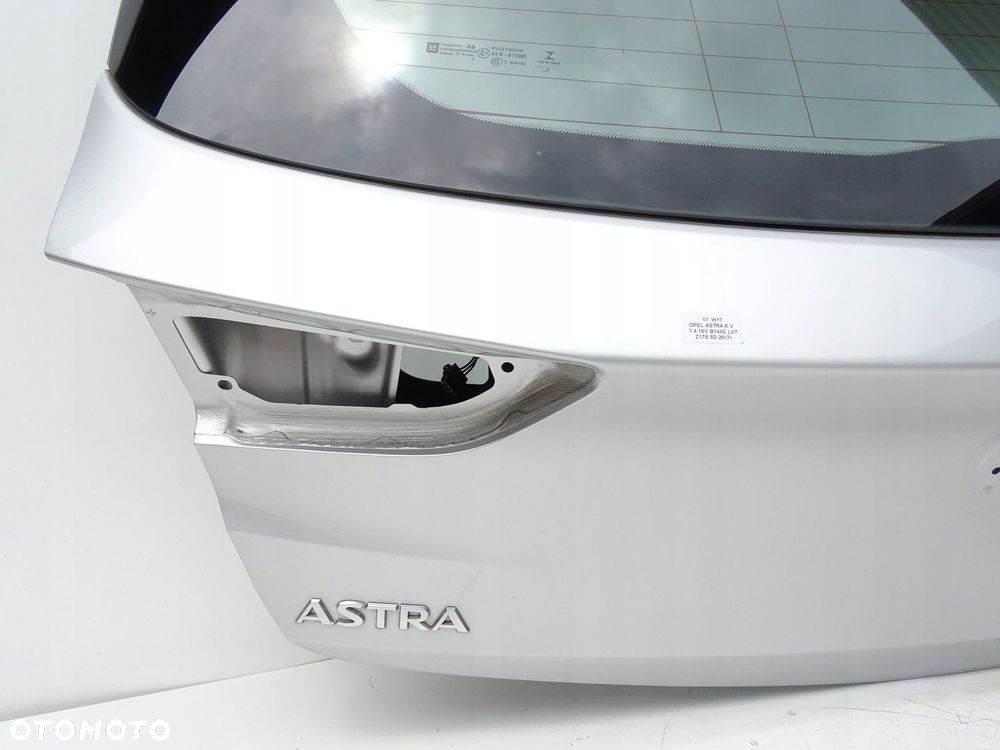 KLAPA TYŁ BAGAŻNIKA Z SZYBĄ OPEL ASTRA V K HB 5D 15-19r LAKIER Z176 - 5