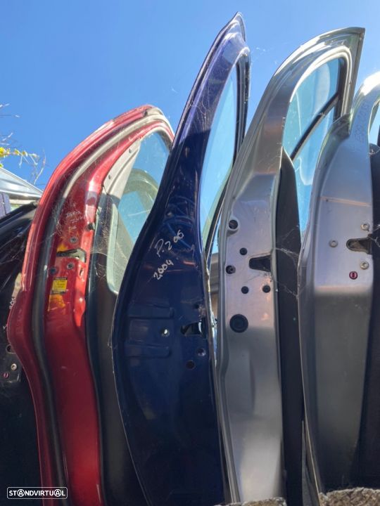 Porta Peugeot 206 trás esquerda 2004 azul nua - 1