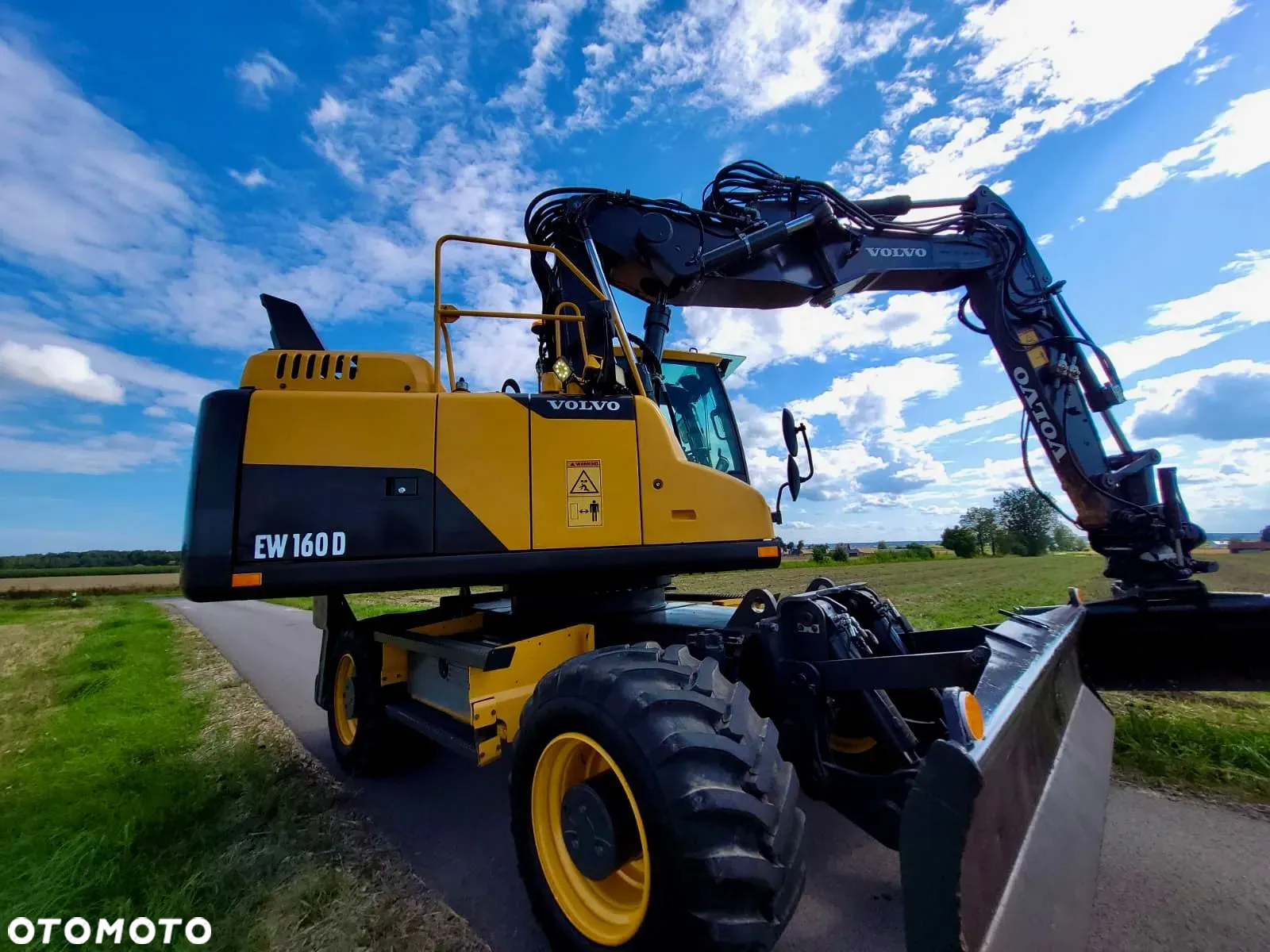 Volvo EW 160 D  Koparka Kołowa, Rototilt Rotator, 4 ŁYZKI Pług, Podpory - 6