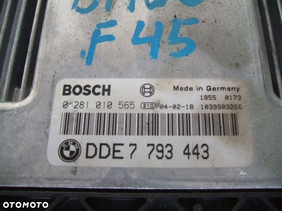 BMW F45 F46 2.0D STEROWNIK KOMPUTER SILNIKA 0281010565 DDE7793443 - 4