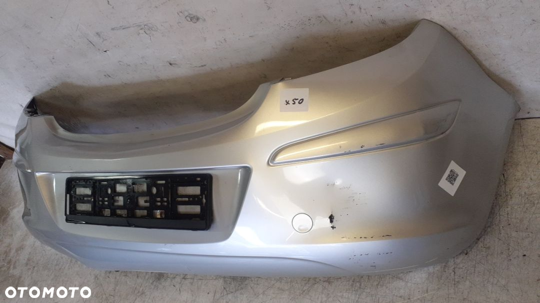 + ZDERZAK TYŁ TYLNY DO OPEL CORSA D Z176 Z157 SREBRNY 3D 3 DRZWI HB WGNIOTY !!! - 3