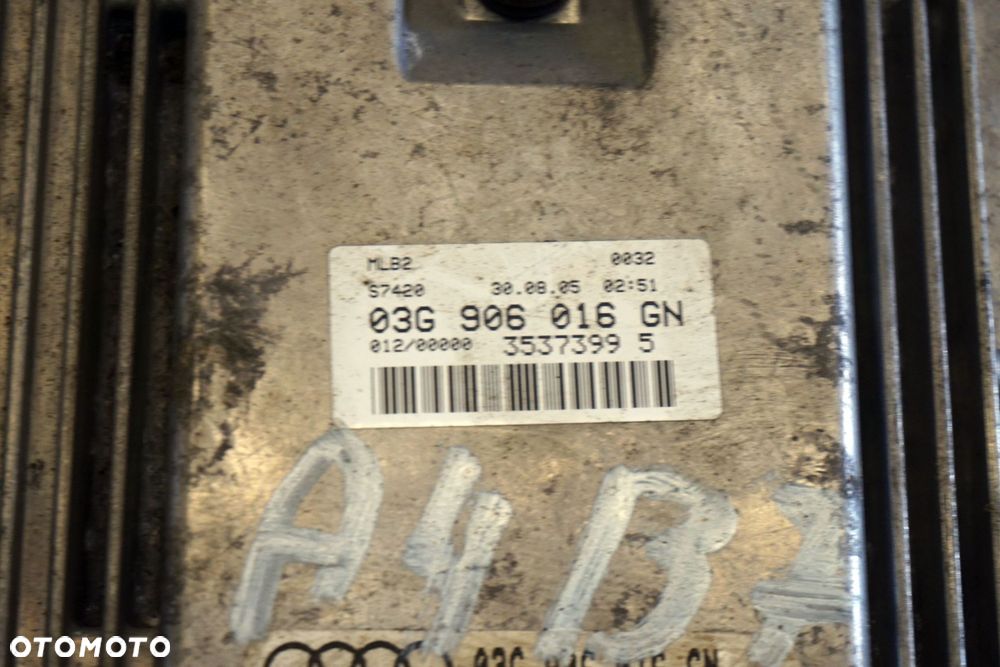 STEROWNIK SILNIKA KOMPUTER A4 B7 2.0 TDI 03G906016GN 0281012113 AUDI 2004-2008 - 4