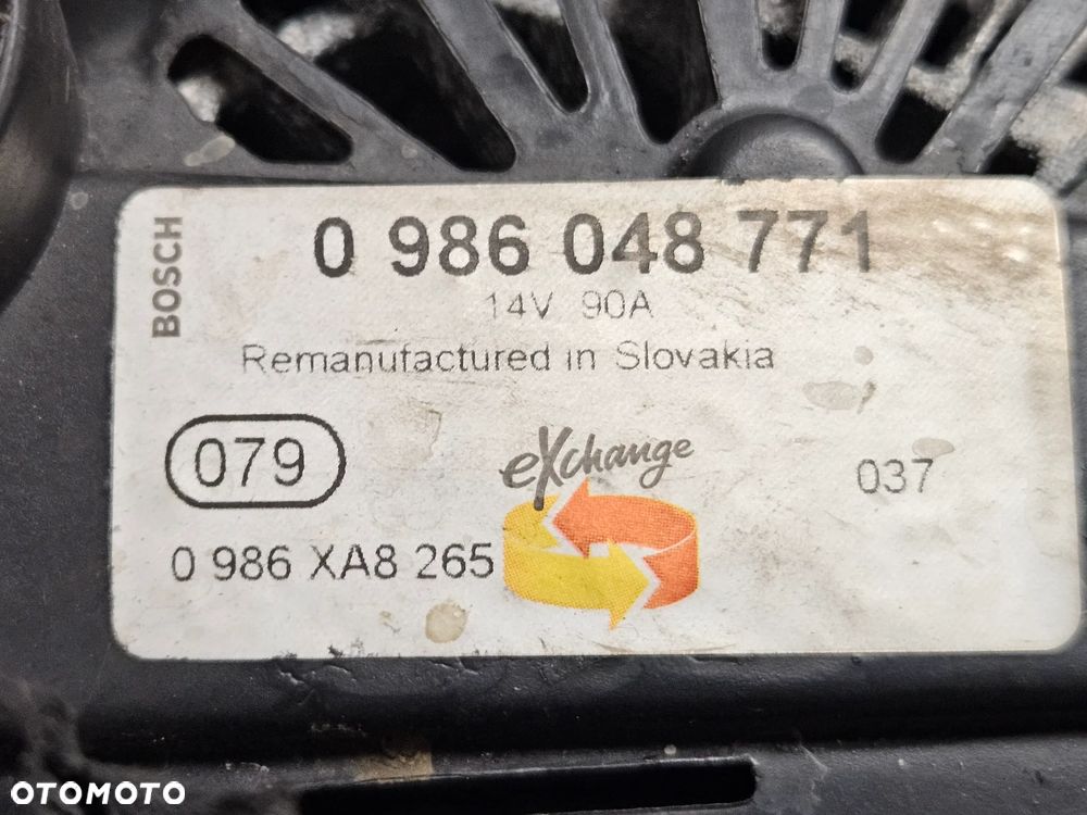 Fiat 500 Punto Fiorino Doblo Lancia Ypsilon 1.3 JTD Mjet alternator 90A 70A 51854905 51784845 - 3