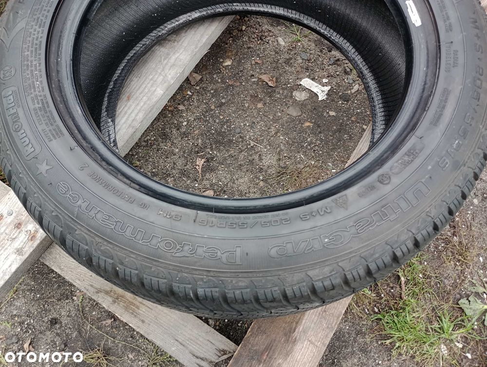 Opony zimowe 205x55 R16 GOODYEAR zima 205/55/16 - para 2 sztuki 7MM RunFlat RFT - 5