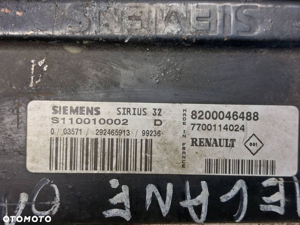 ZESTAW STARTOWY RENAULT SCENIC I LIFT 1.6 16V 8200046488 7700114024 - 2