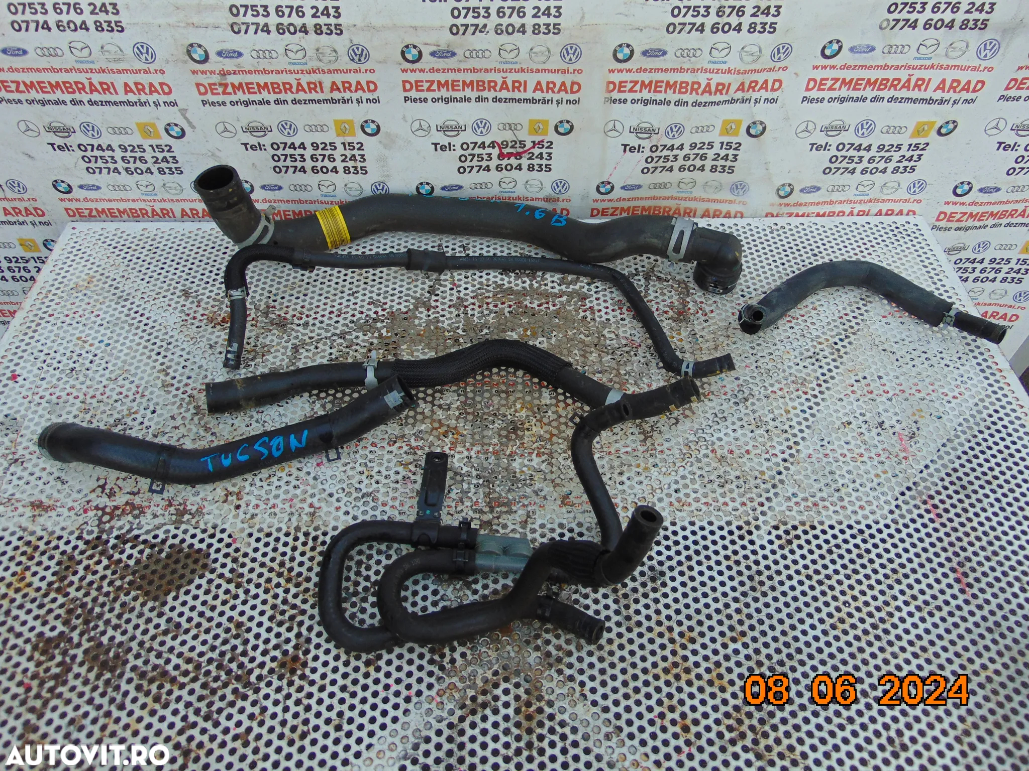 Furtun apa racire Hyundai Tucson 1.6 benzina Kia sportage 2014-2020 furtune racire apa motor - 10