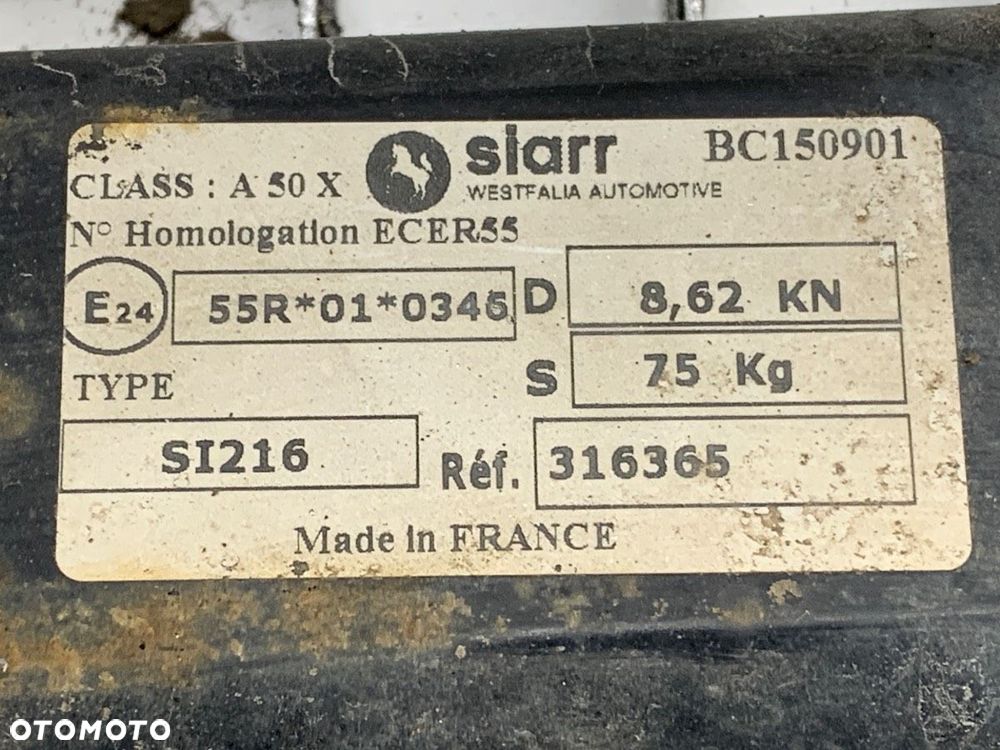 HAK HOLOWNICZY - 339.00 PLN - DACIA DUSTER (HS_) 2010 - 2018 1.6 SCe 115 4x4 84 kW [115 KM] benzyna - 5