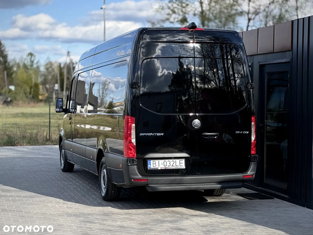 Mercedes-Benz Sprinter 314 CDI / Maxi L3 H2 / 2020 Rok Produkcji /  Automat 7G Tronic / 2.143cm3 OM651 / Czarny / Zarejestrowany w PL - 6