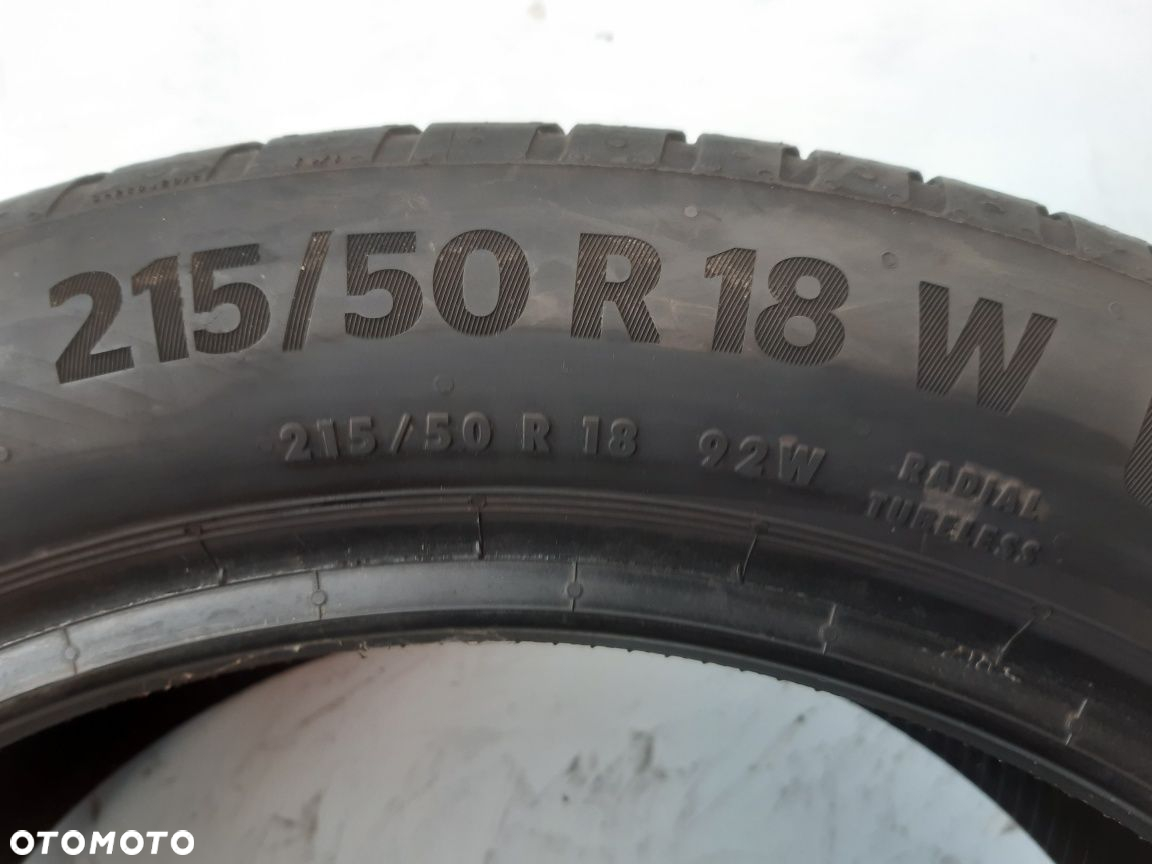 Letnie 215/50R18 Continental 2022r Montaż - 5