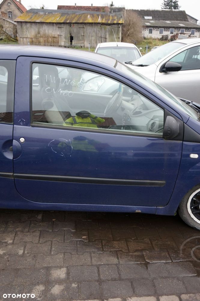 DRZWI PRZEDNIE PRAWE TWINGO II OV460  GRANATOWY RENAULT 2007-2014 - 1