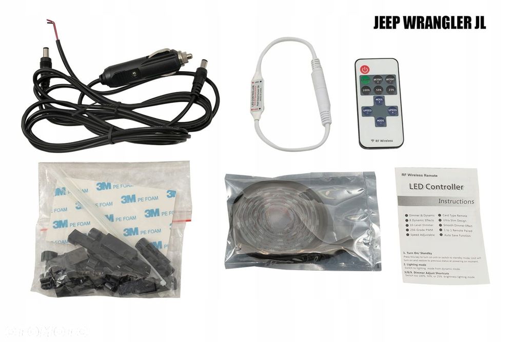 lampa led klapy tylnej + pilot wrangler jl 2018- - 1