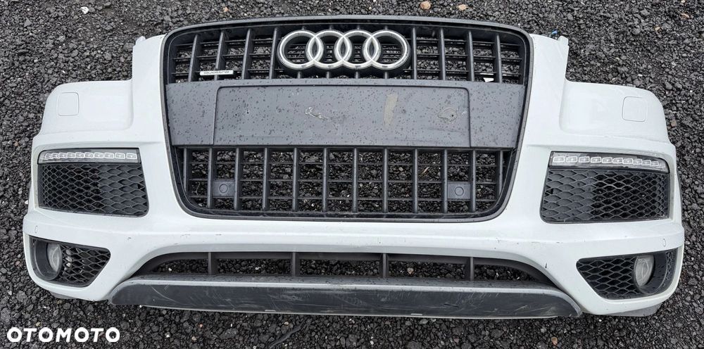 ZDERZAK PRZÓD AUDI Q7 4L S-LINE LIFT 2009-2015 KOMPLET ORYGINAŁ DEMONTAŻ - 1