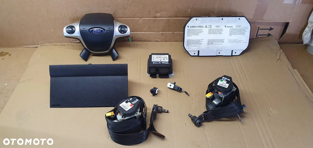 Zestaw poduszek AIRBAG pasy poduszki sensor kolanówka Ford Kuga MK2 - 1