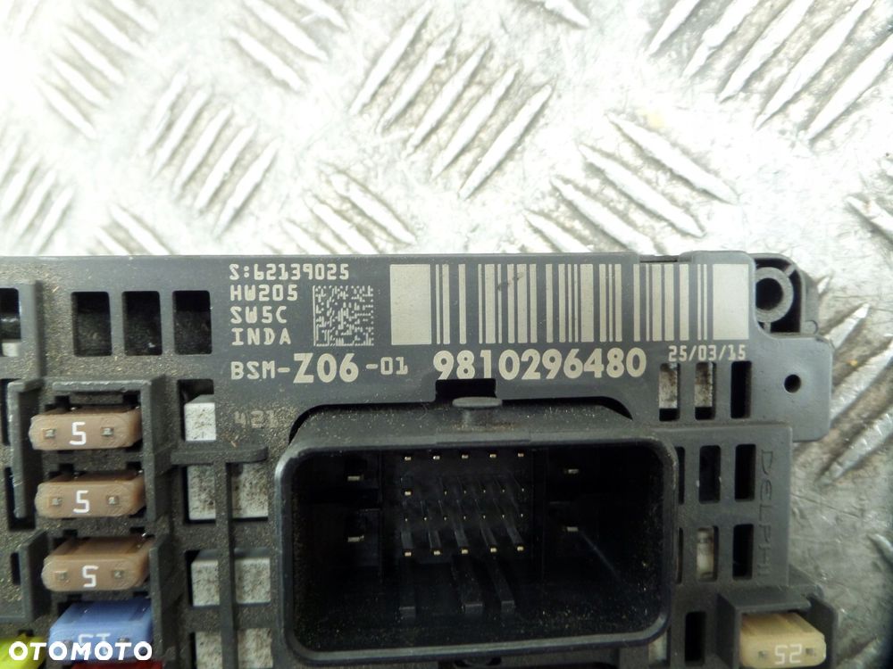peugeot citroen komputer moduł bsm z06 9810296480 - 6
