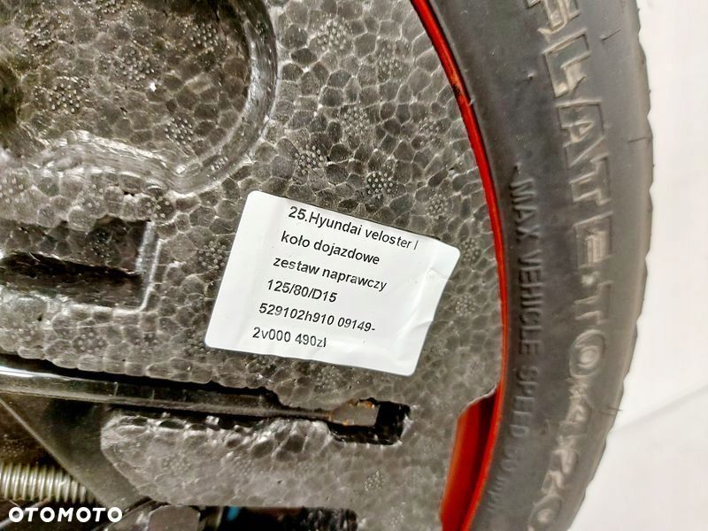 veloster i koło dojazdowe zestaw napraw 125/80/d15 - 5