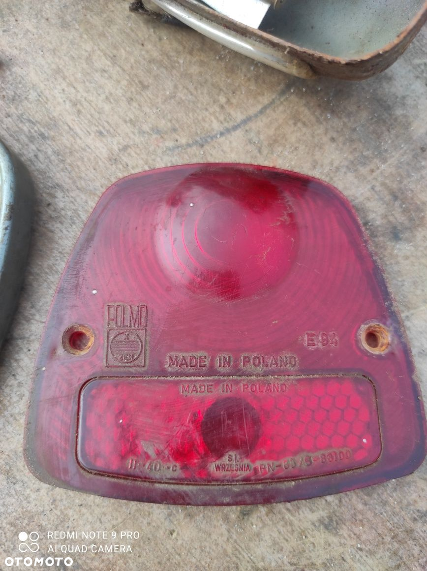 Lampa telewizorek kompletna WSK SHL Niewiadów ładny stan org 9.228 - 8