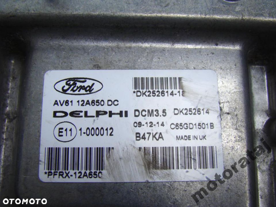 KOMPUTER FORD DELPHI AV61-12A650-DC DCM3.5 B47KA - 2