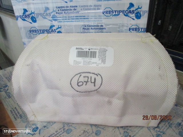 Airbag Banco 871560001R RENAULT CLIO 3 FASE 2 2012 Fundo - 1