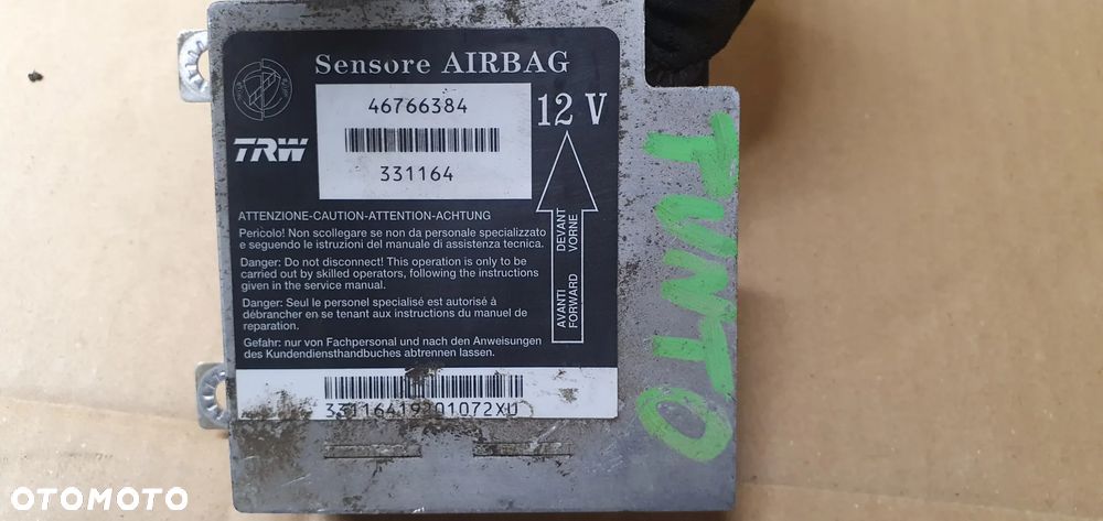 Moduł Sensor Airbag Poduszek Fiat Punto II 46766384 - 5