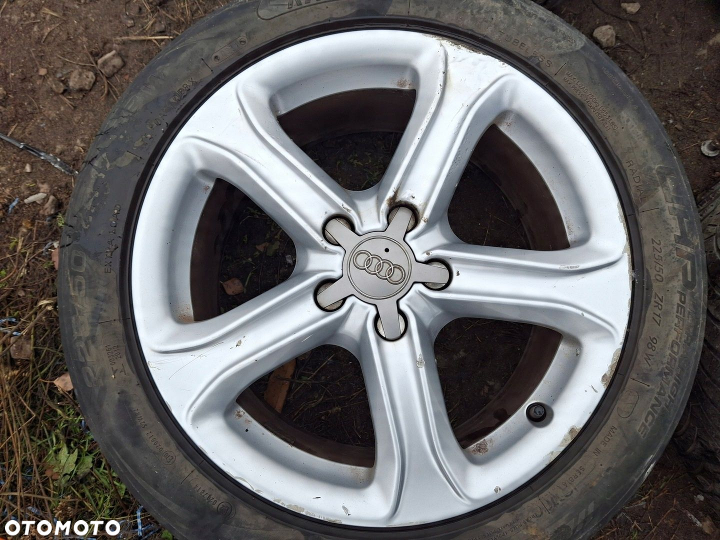 AUDI A4 B8 A5 8T KOŁA FELGI ALUMINIOWE 7,5x17 ET45 8K0601025BK - 3
