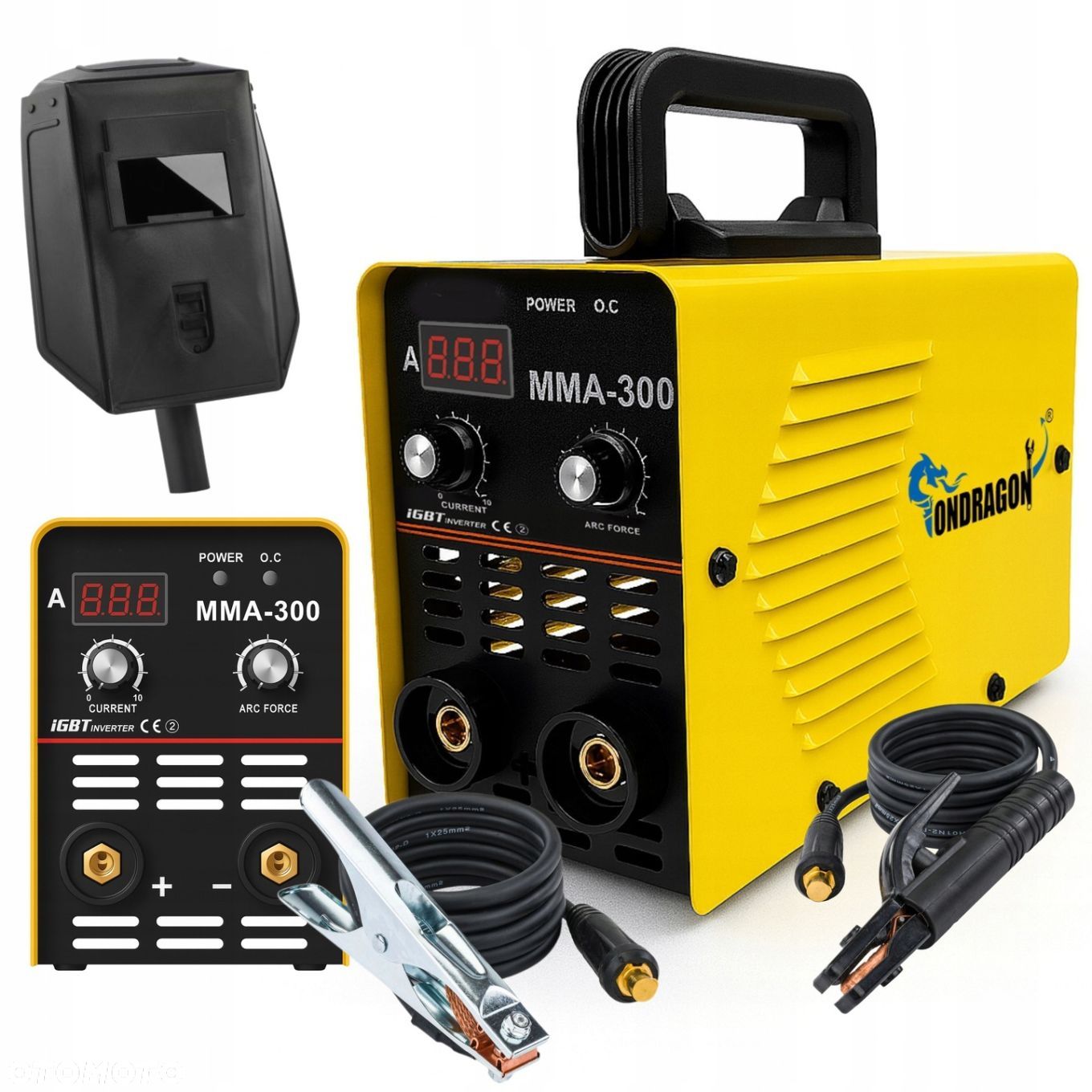 SPAWARKA INWERTOROWA INWERTEROWA LCD MMA 300A IGBT HOT START ANTI STICK VRD - 1